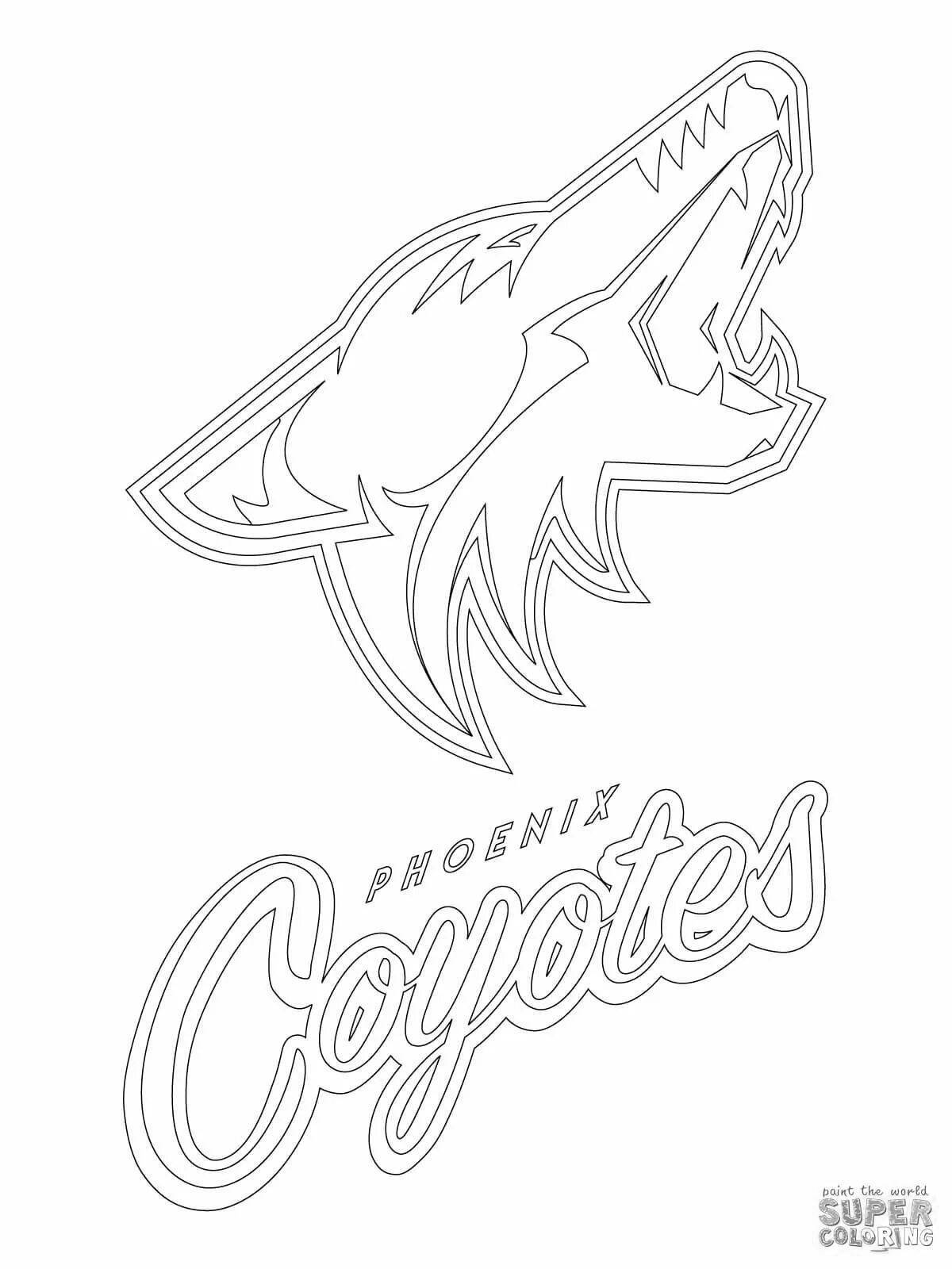 Live hockey nhl coloring book