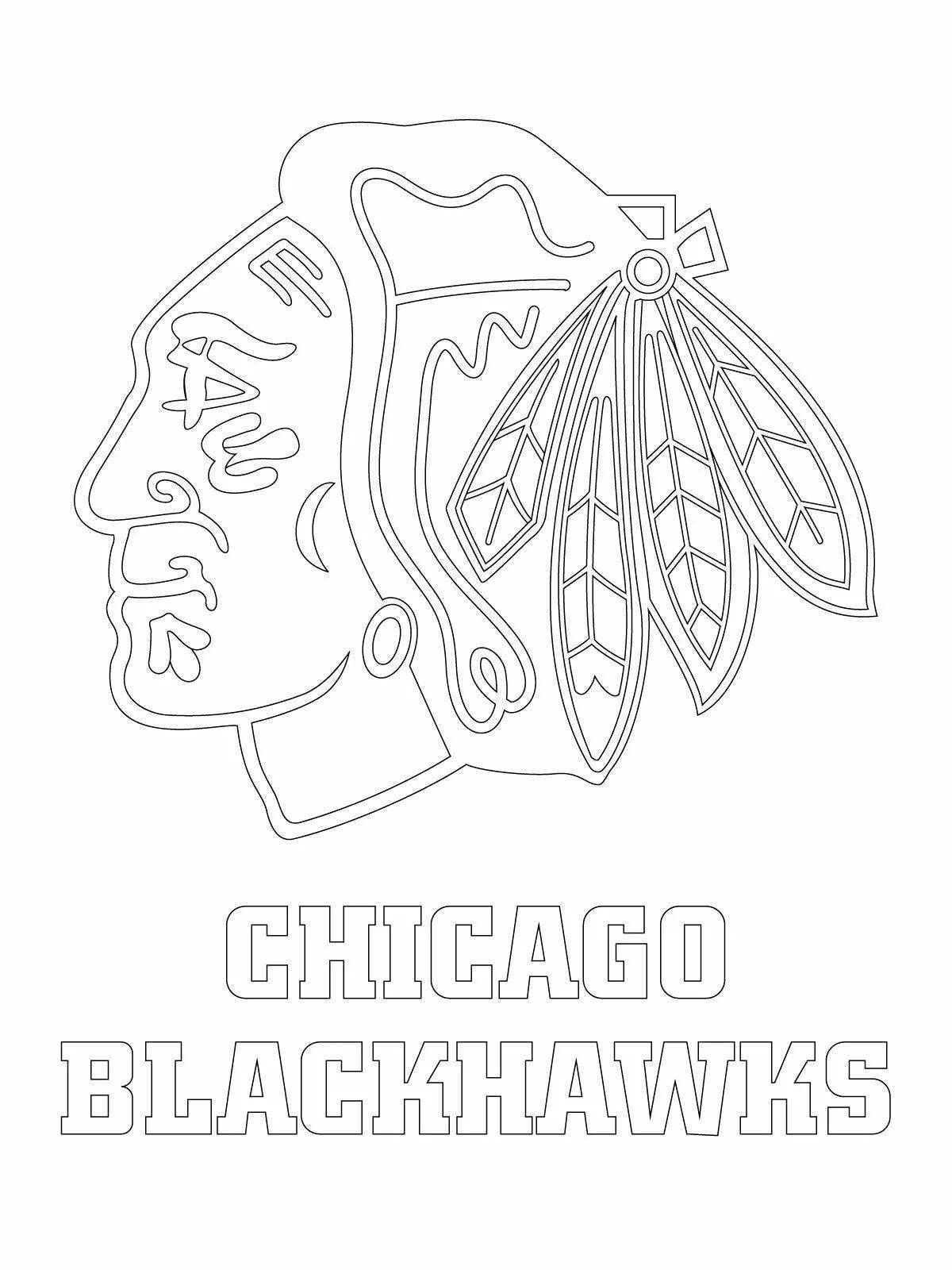 Adorable NHL Hockey Coloring Page