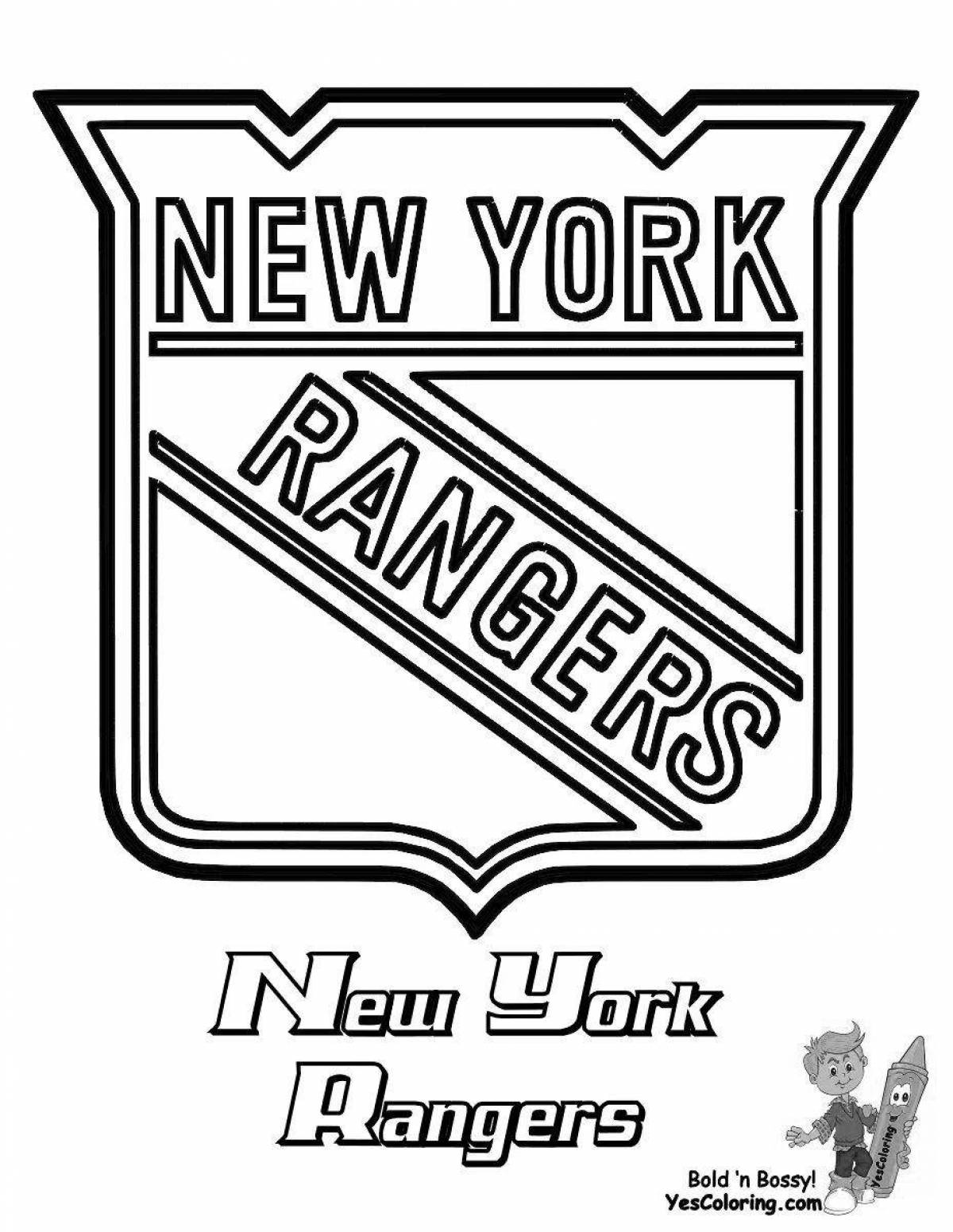 NHL funny coloring book