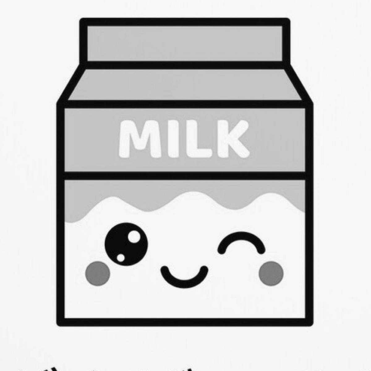 Bright milk coloring