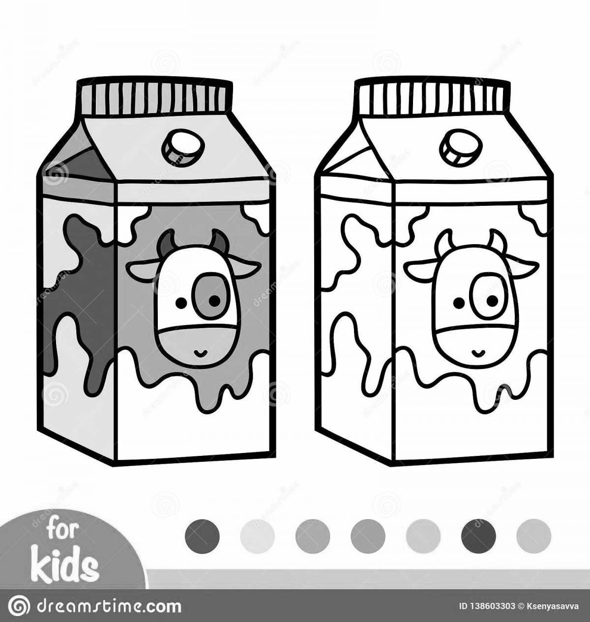 Fun milk coloring