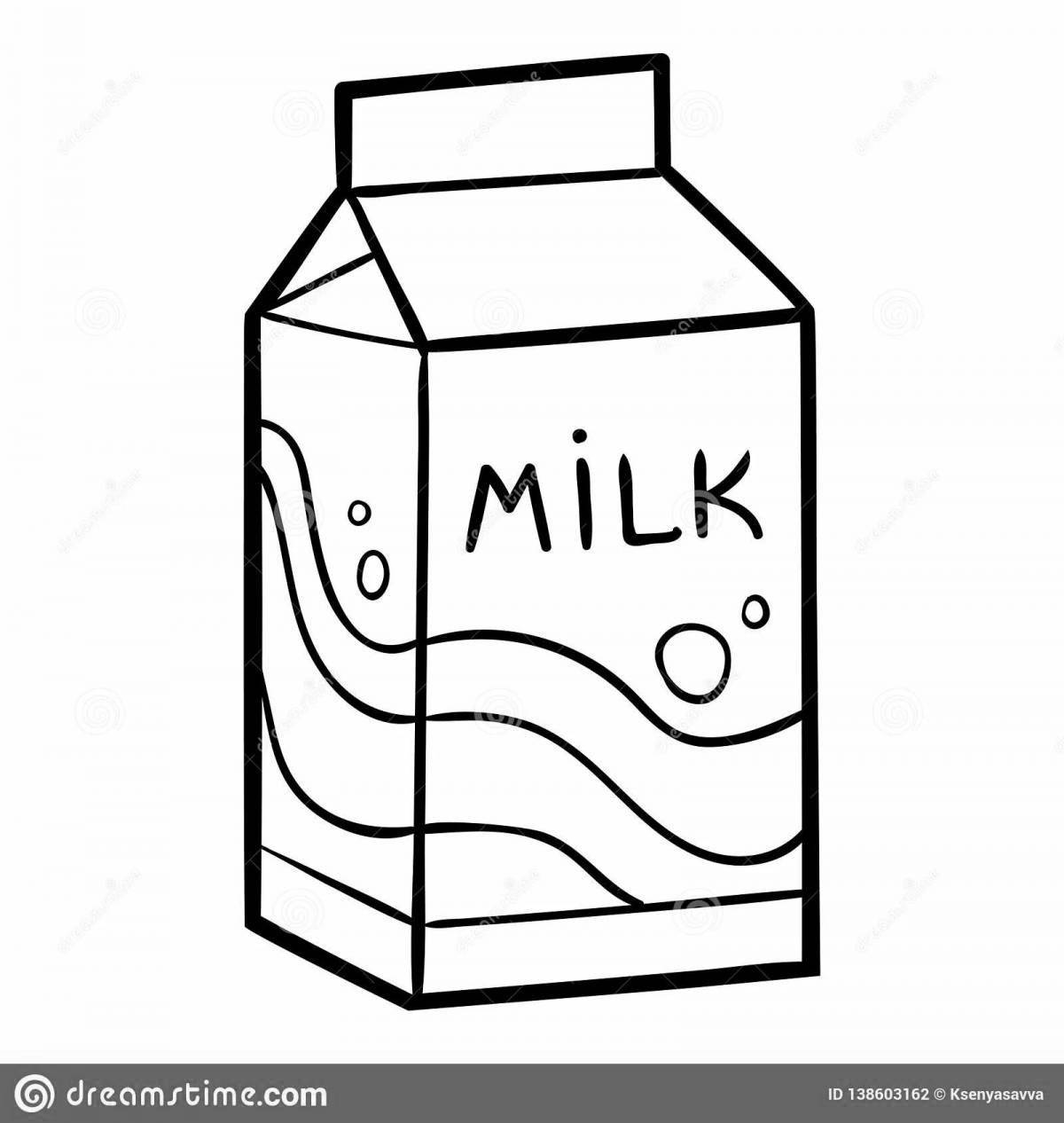 Joyful milk coloring