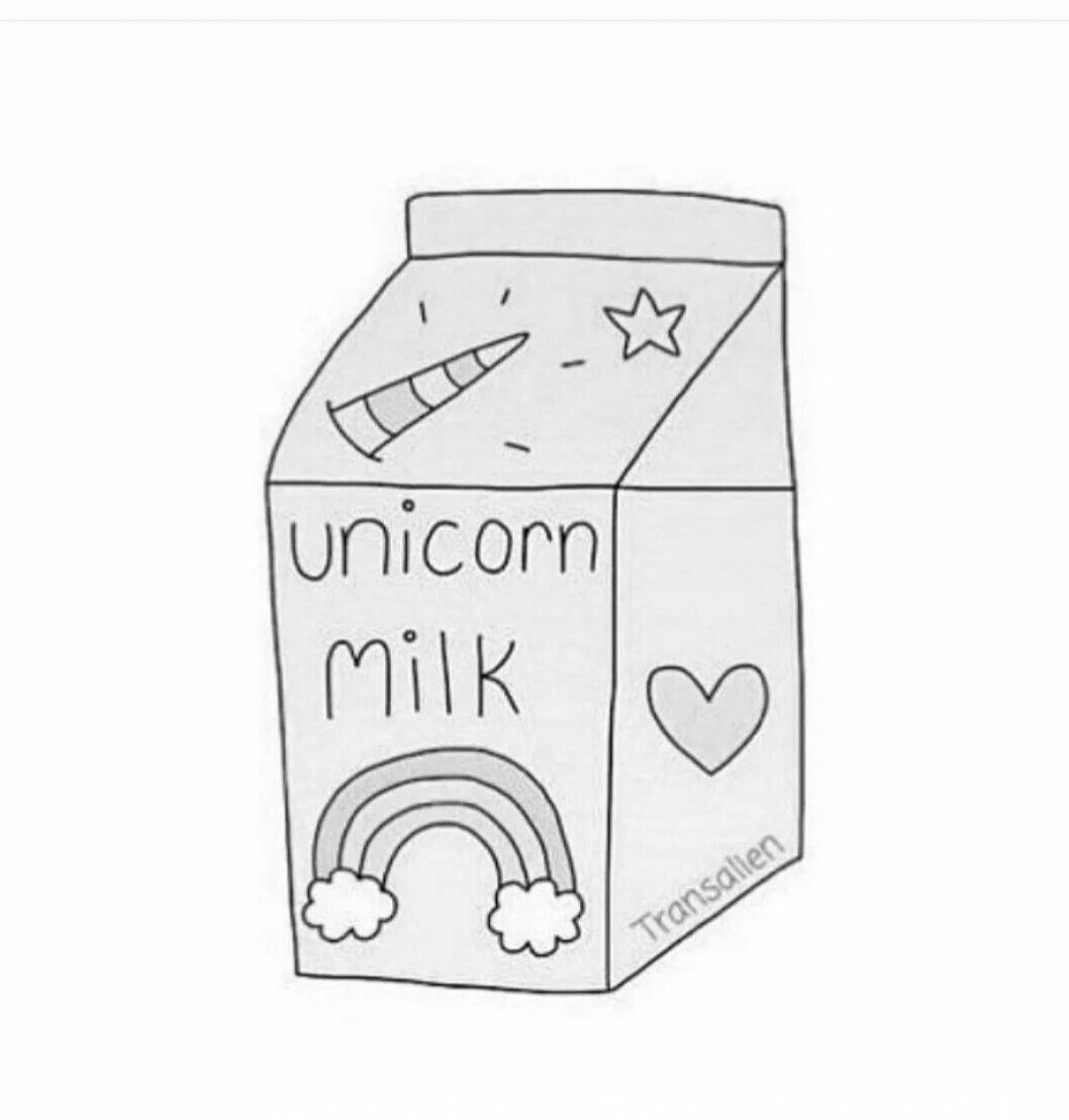 Coloring book sweet milk
