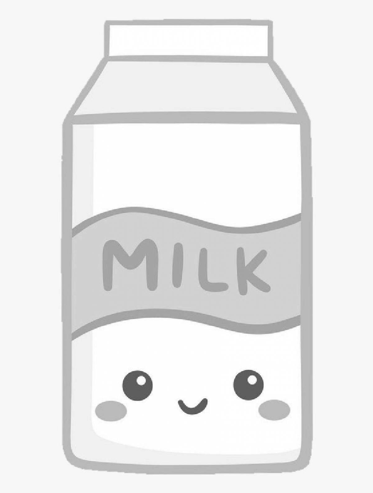 Раскраска игристое молоко