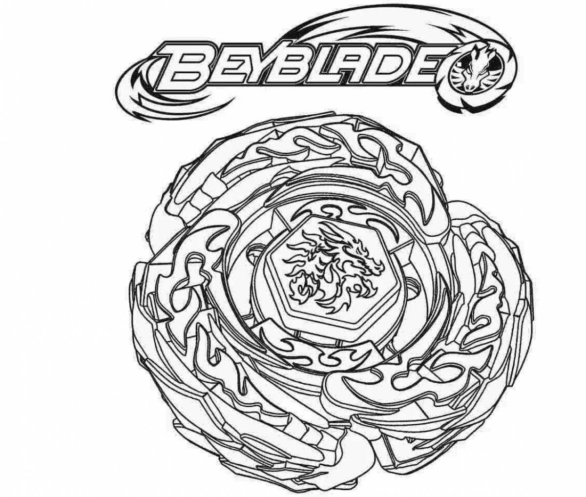 Charming beyblade burst coloring book