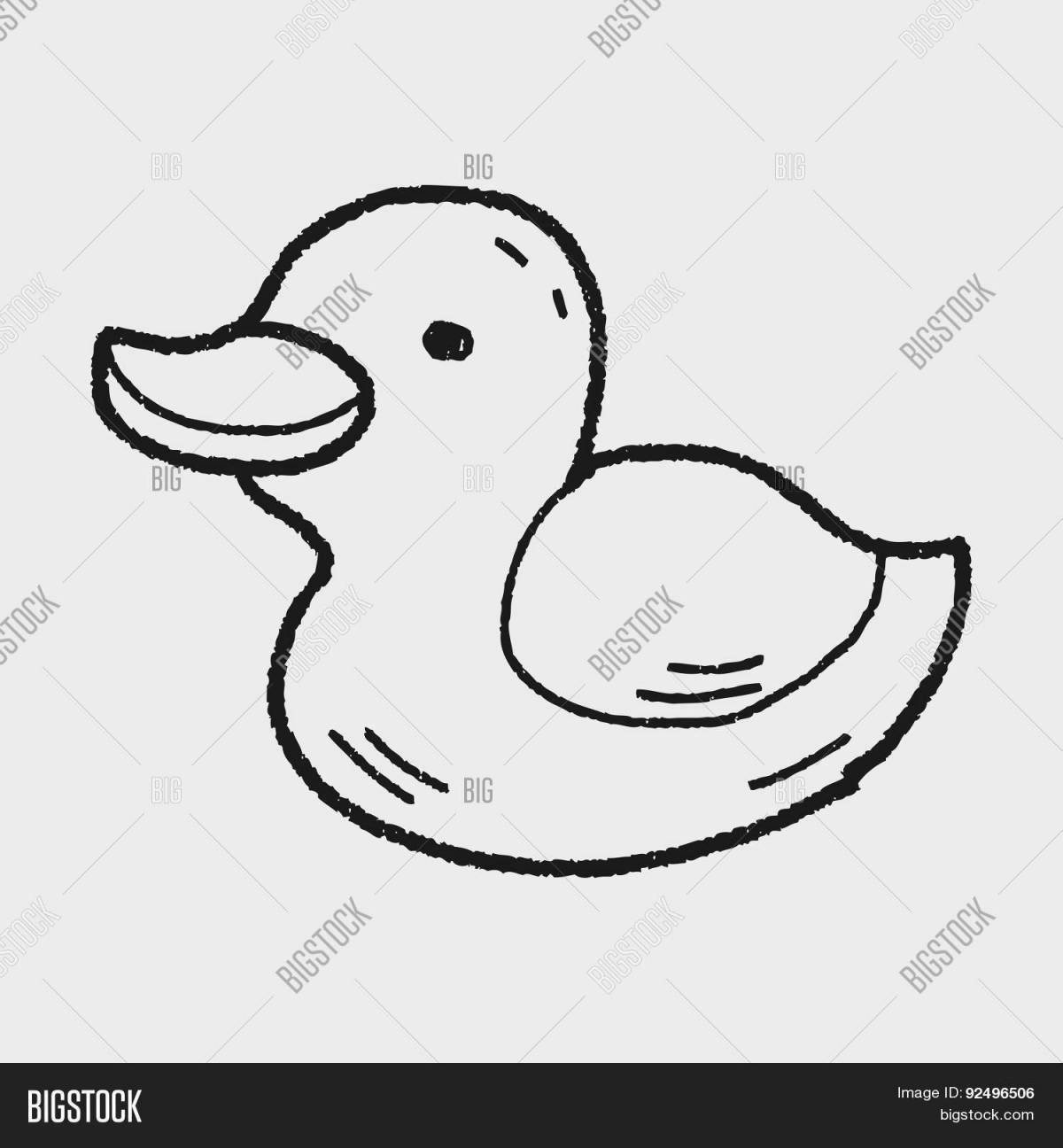 Раскраска fun lalanfant duck