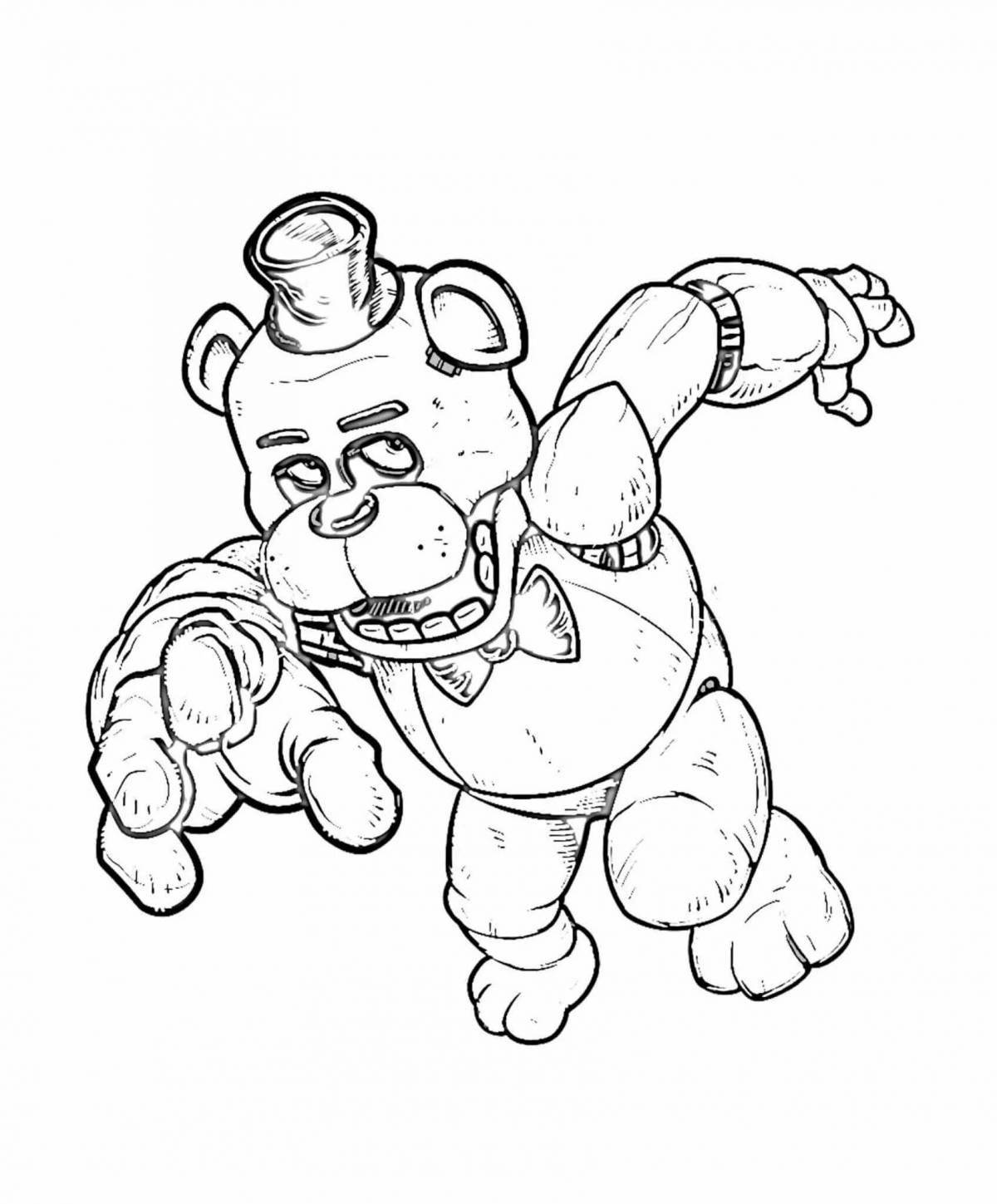 Golden freddy's majestic coloring