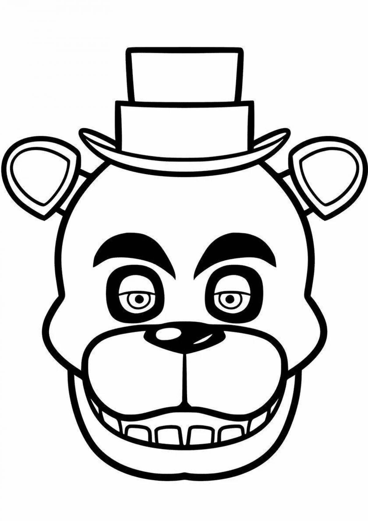 Golden Freddy coloring page