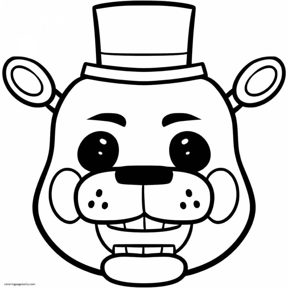 Delightful golden freddy coloring book