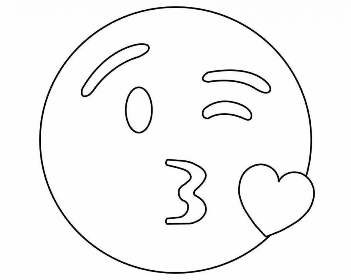 Восхитительные раскраски emoji emoticons