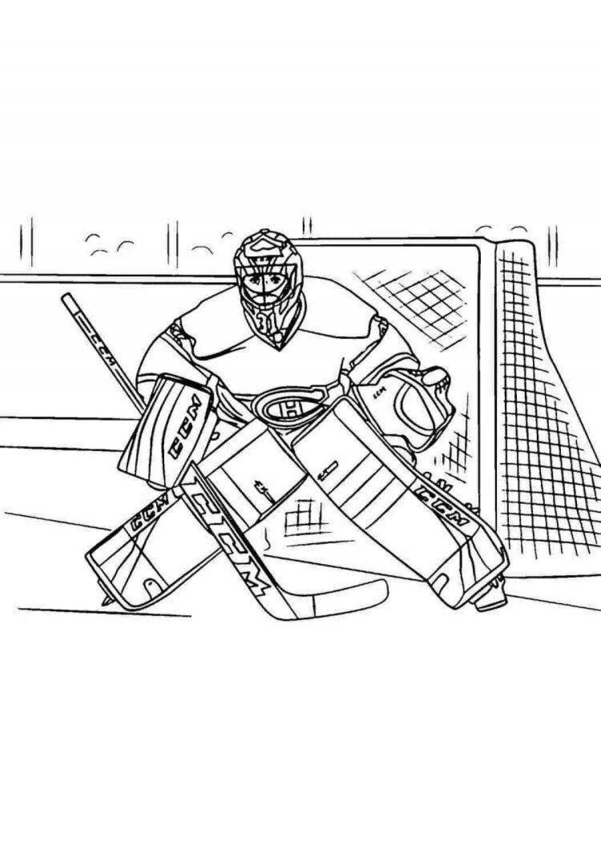 Fun Hockey Coloring Voice Book