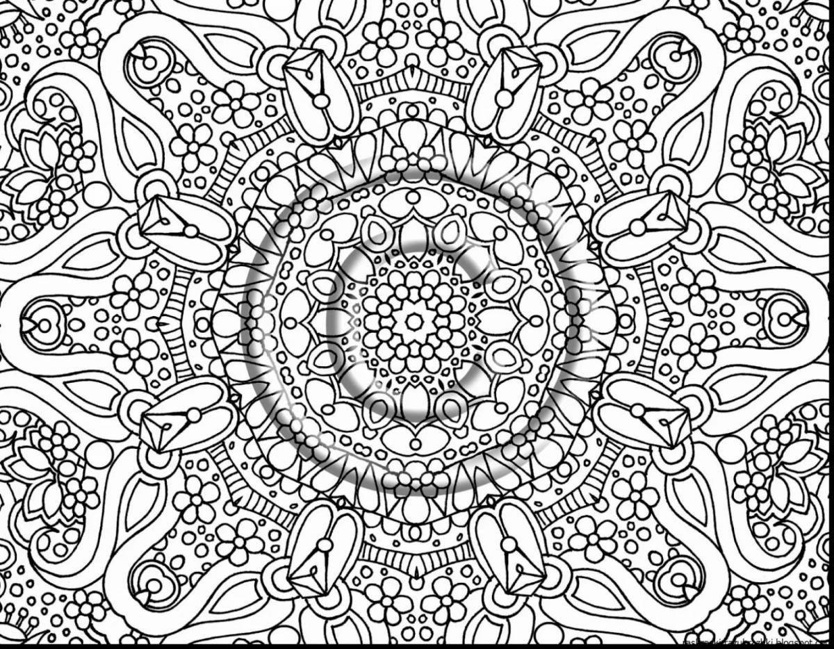Serene coloring templates