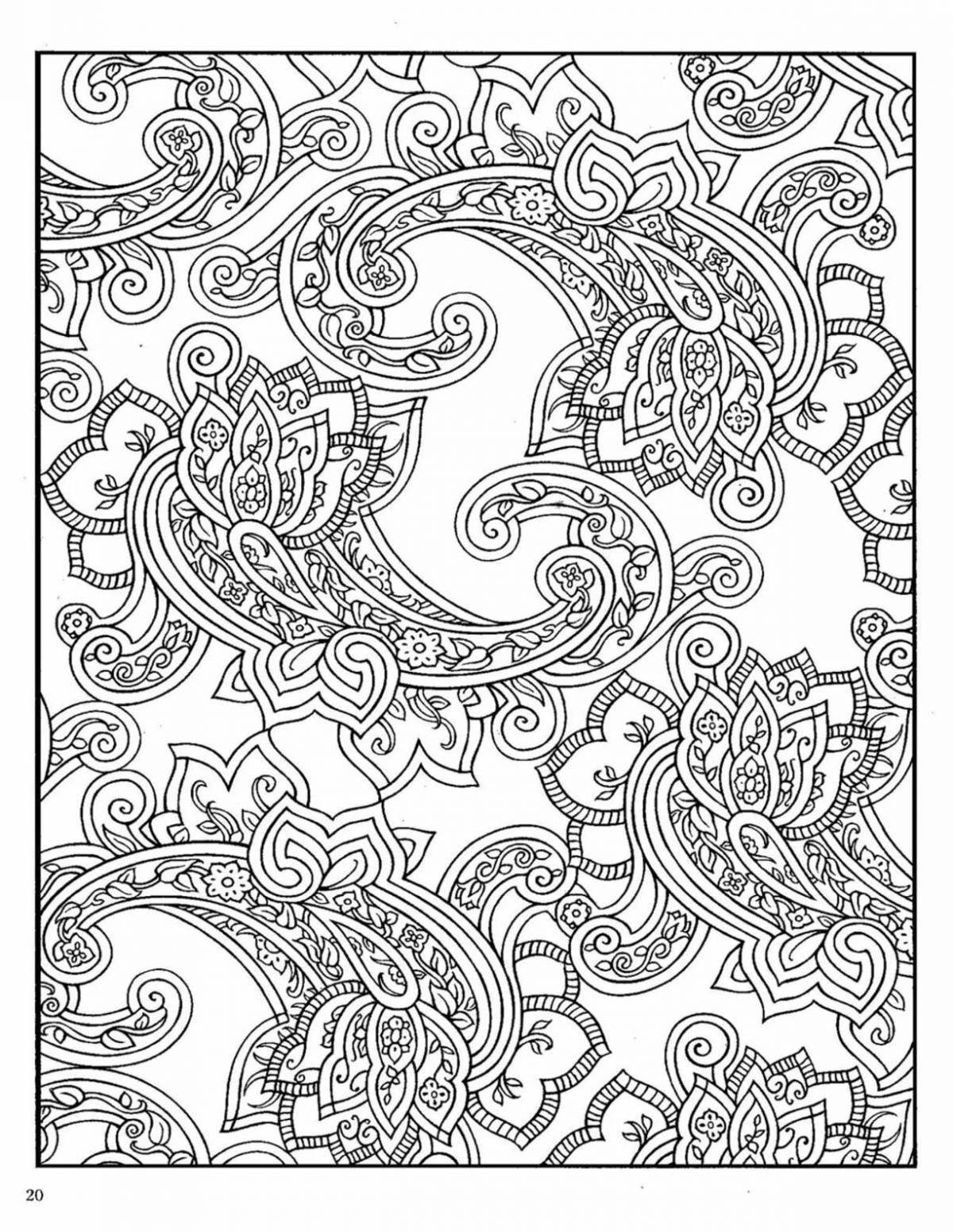 Relaxing coloring templates