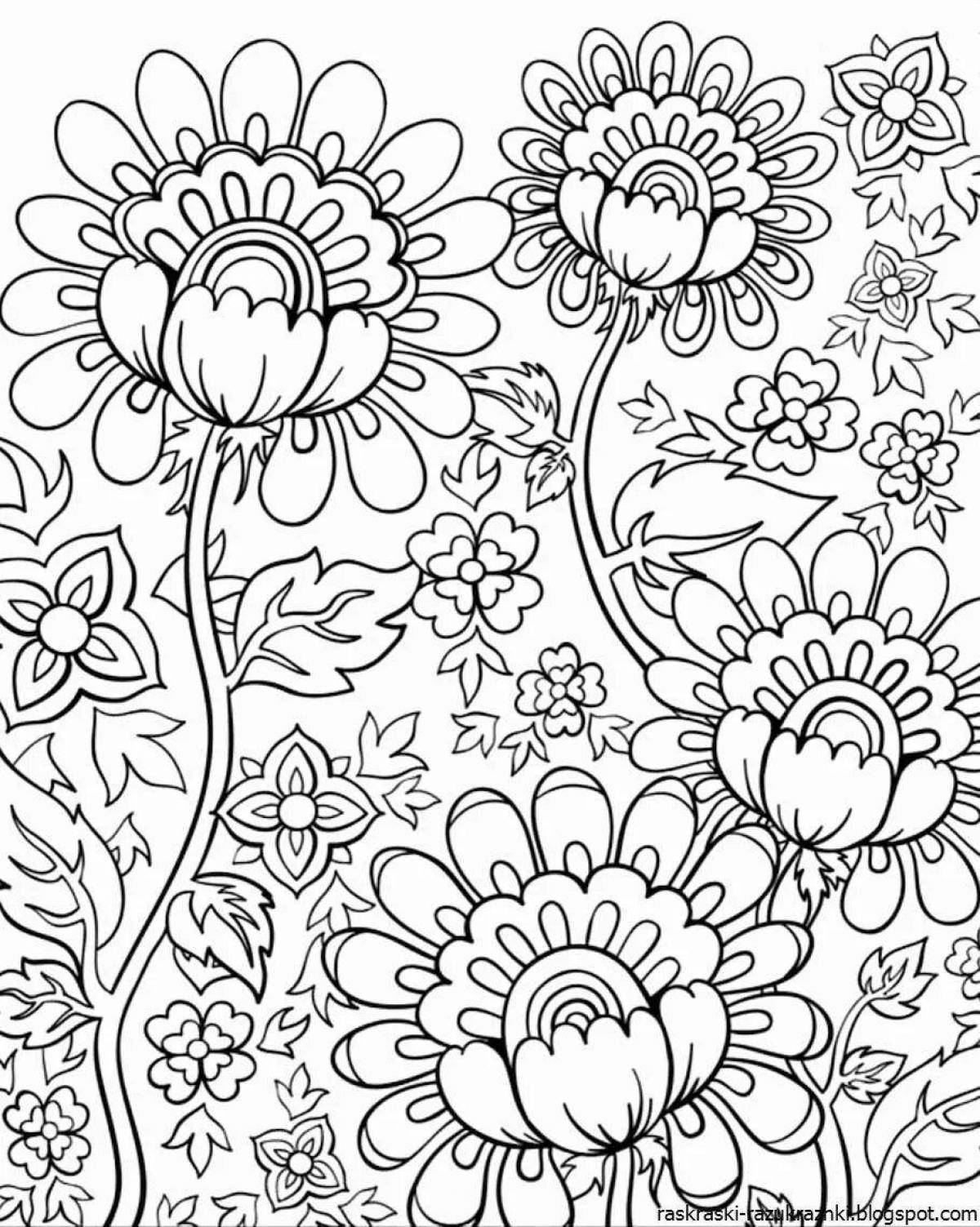 Peaceful coloring templates