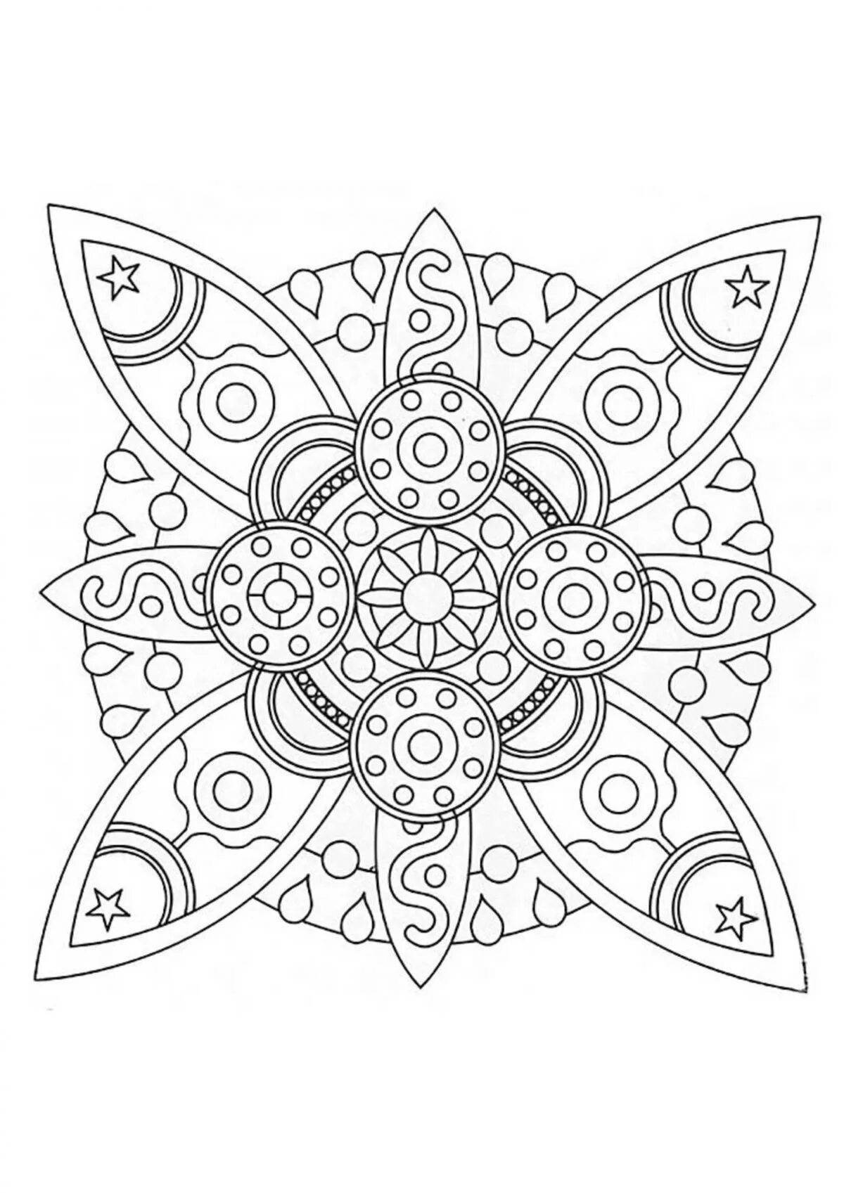 Smooth templates for coloring pages