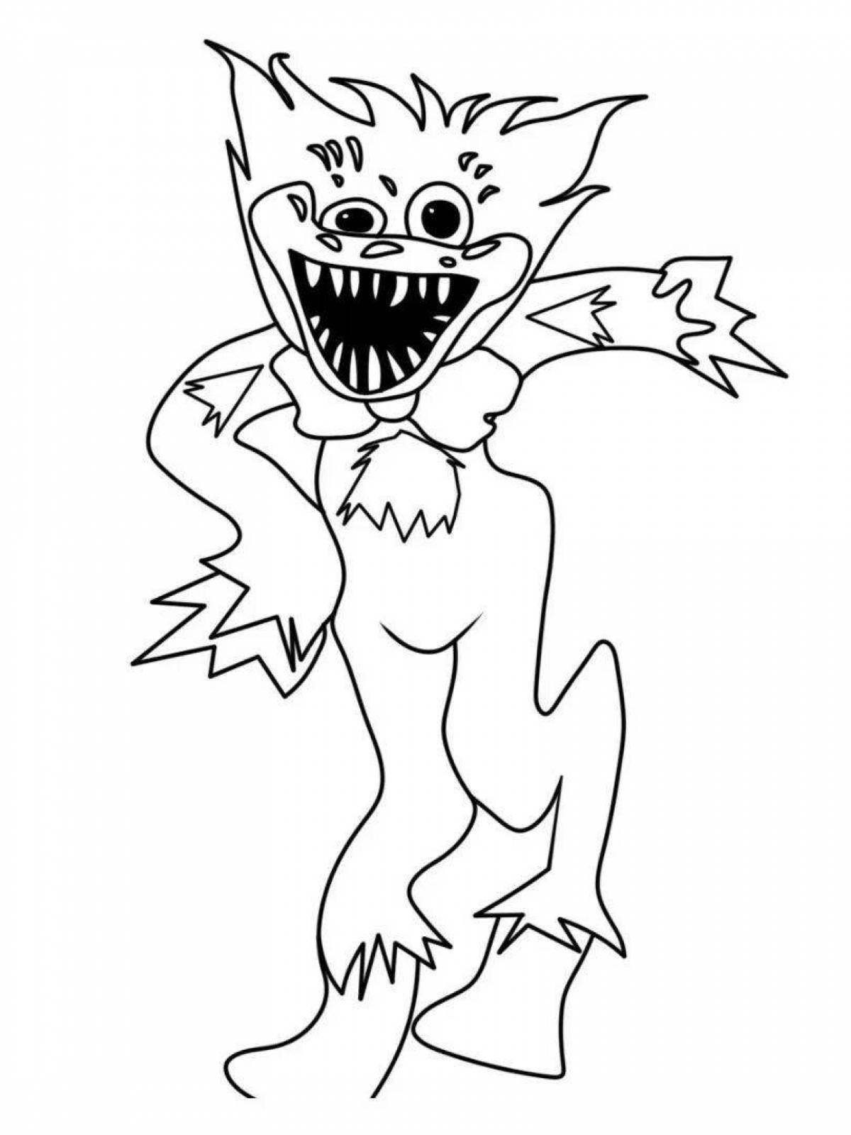 Fun hagivagi monsters coloring page