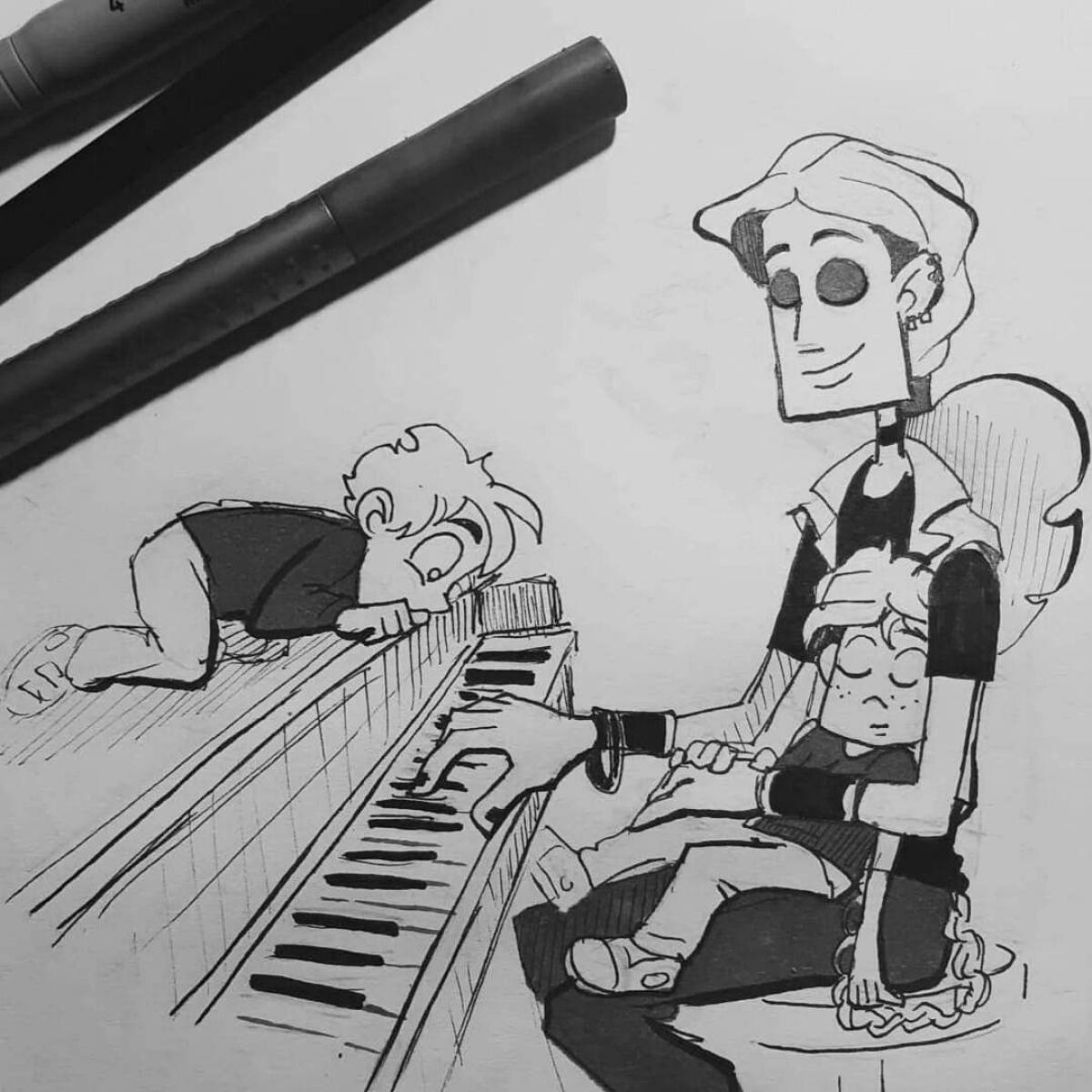 Exciting metal family coloring book