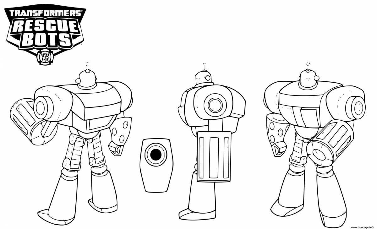 Luxury galactic robots coloring book