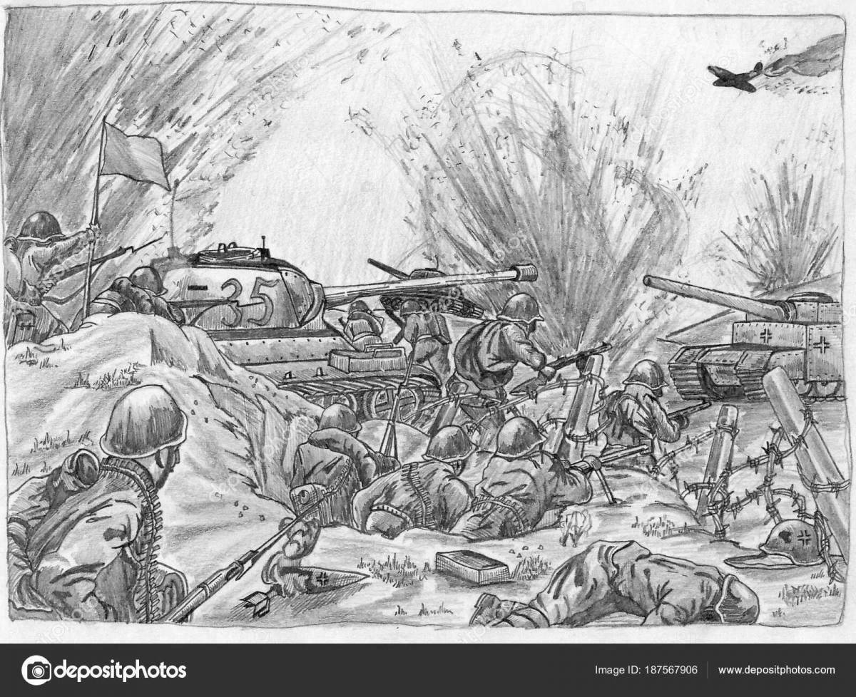Stalingrad war coloring page