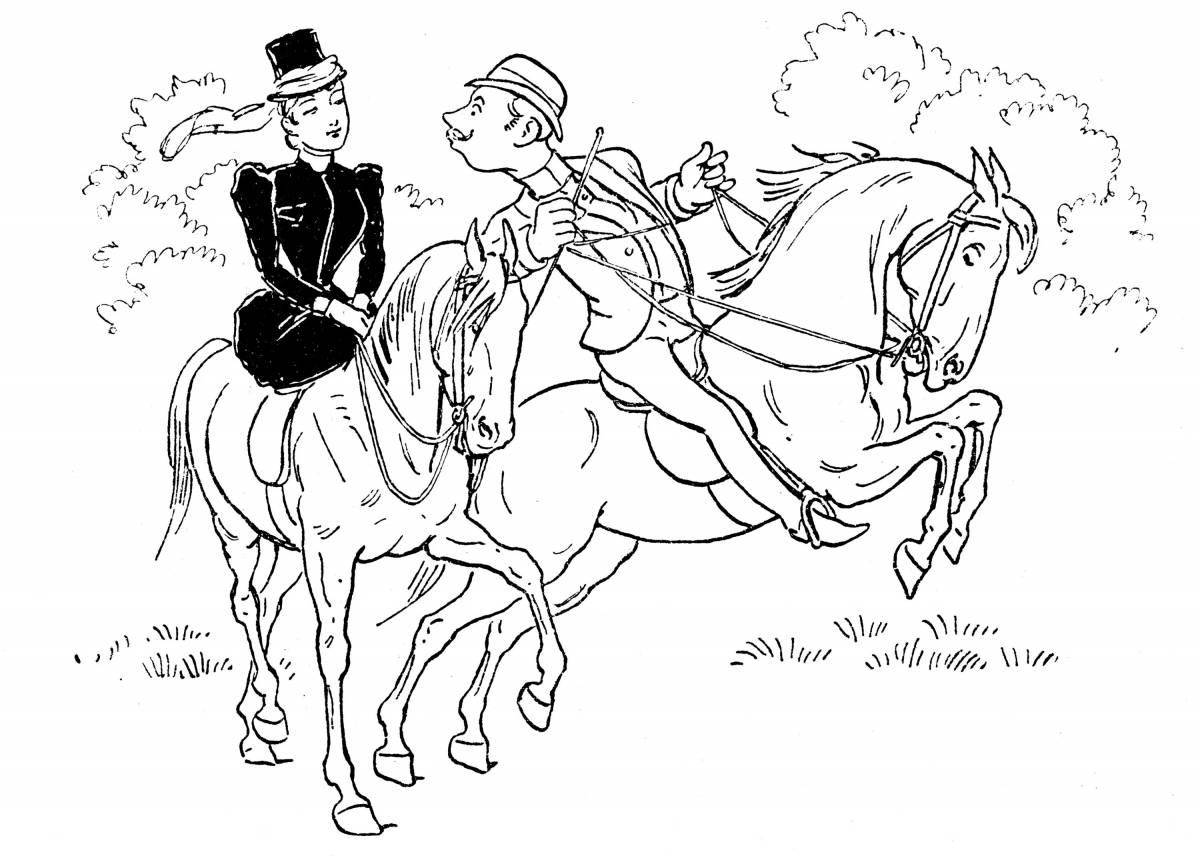 Coloring book alluring Kuban Cossacks