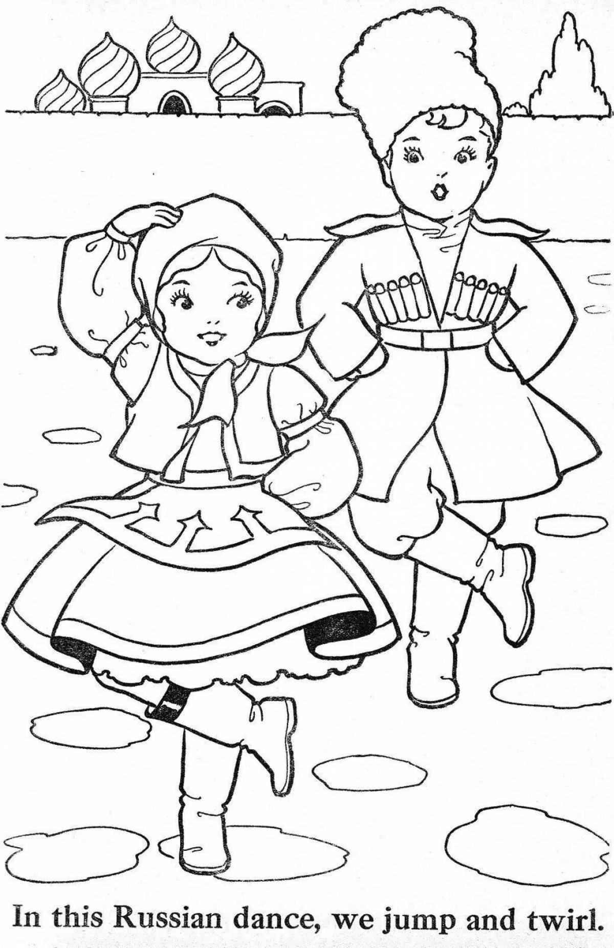 Impressive Kuban Cossacks coloring page