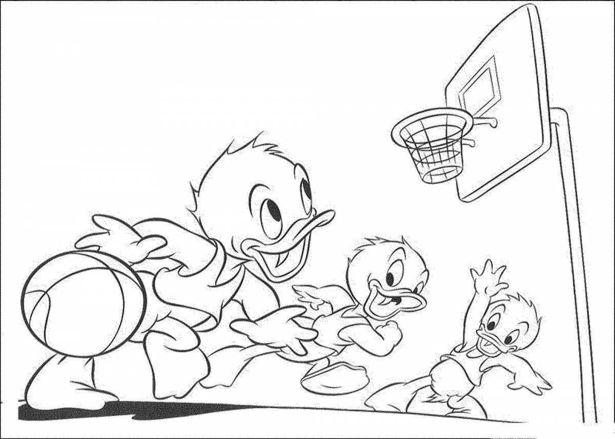 Duck coloring page