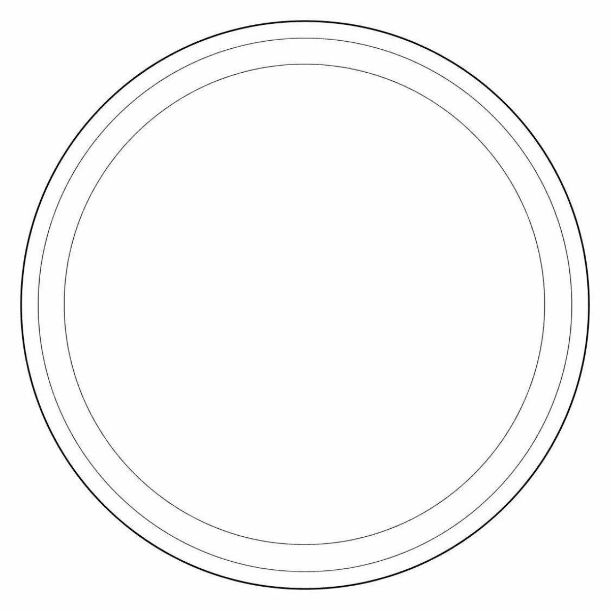 Adorable circle coloring page