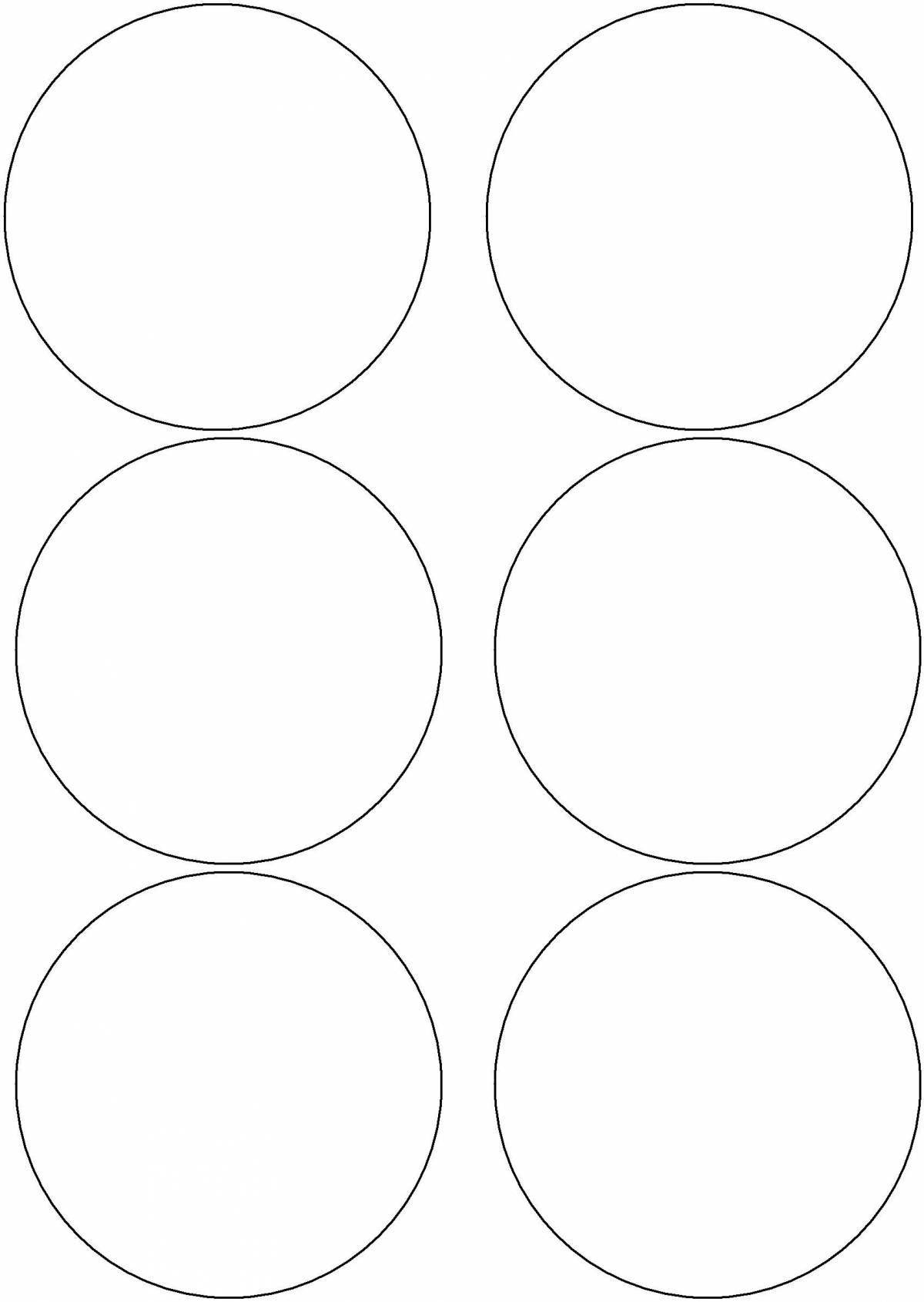 Amazing circle coloring page