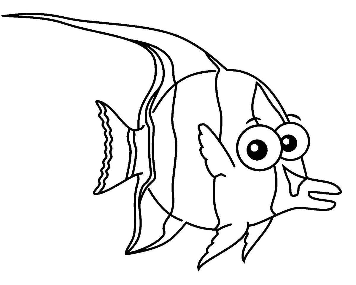 Coloring page generous sea fish