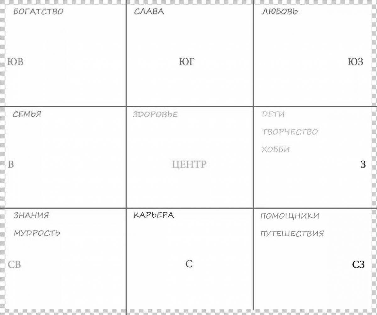 Раскраска Захватывающая страница раскраски карт желаний