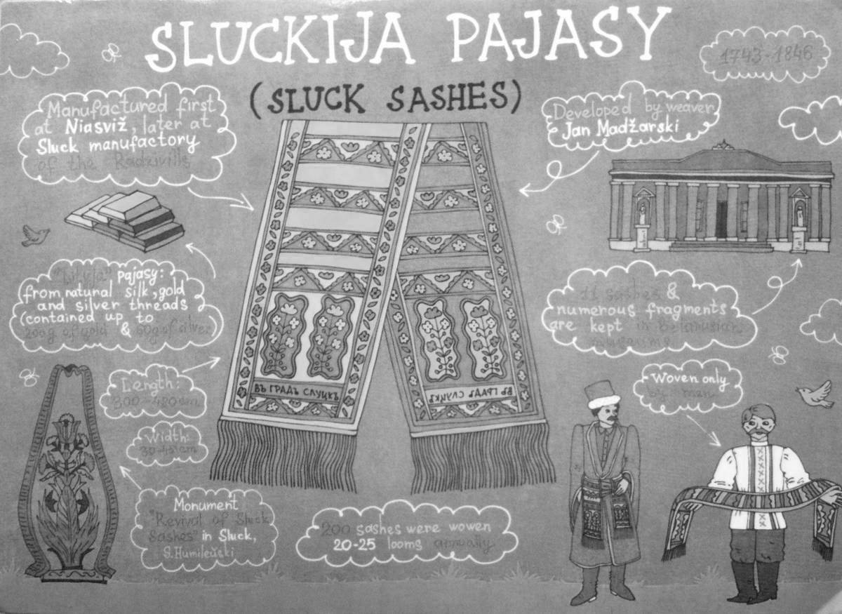 Photo Coloring page funny Slutsk belt