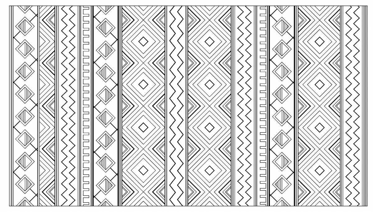 Photo Coloring page charming Slutsk belt