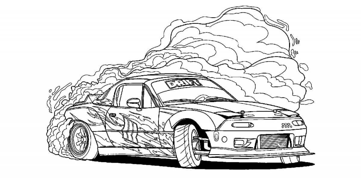 Coloring page friendly supra drift