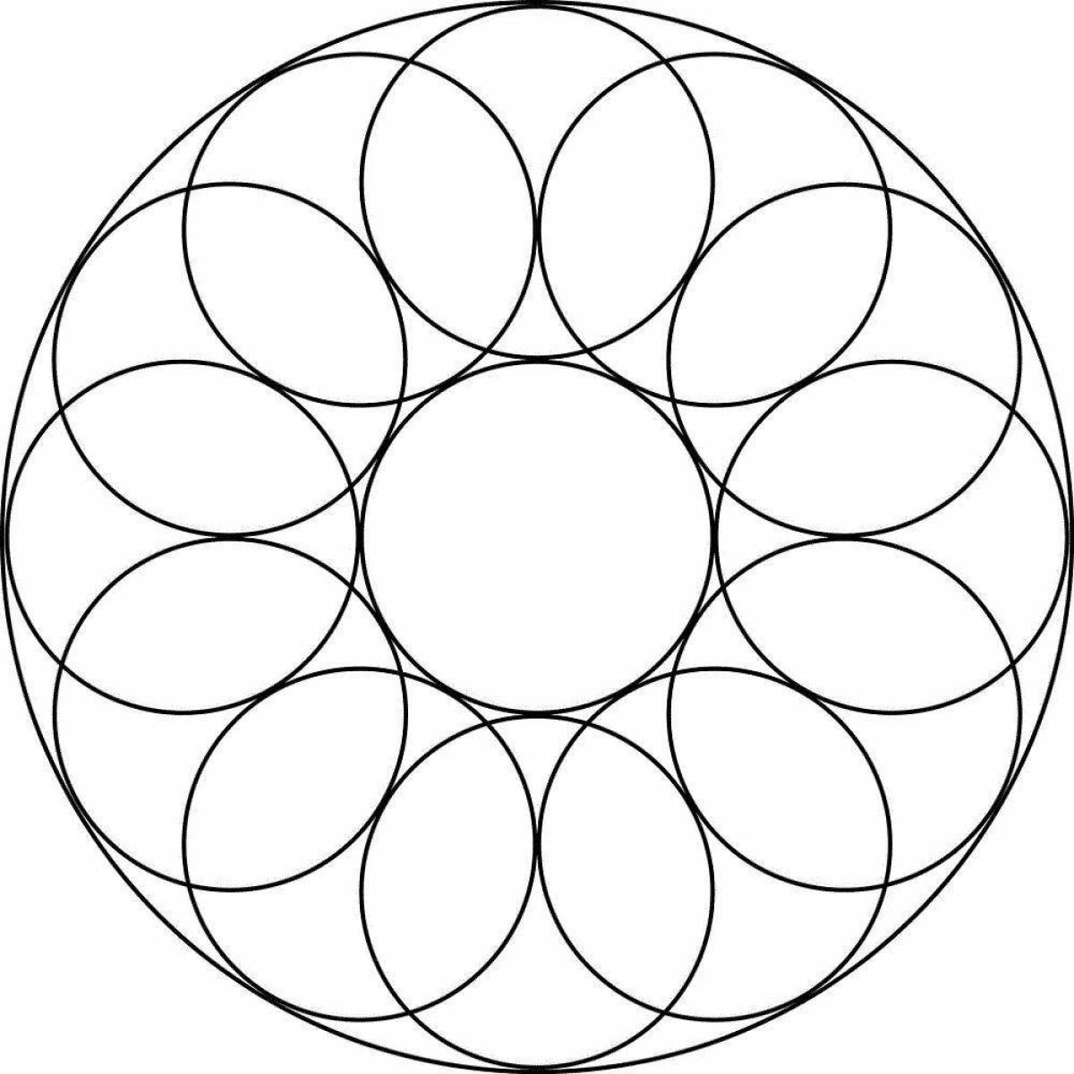 Sparkling round coloring do