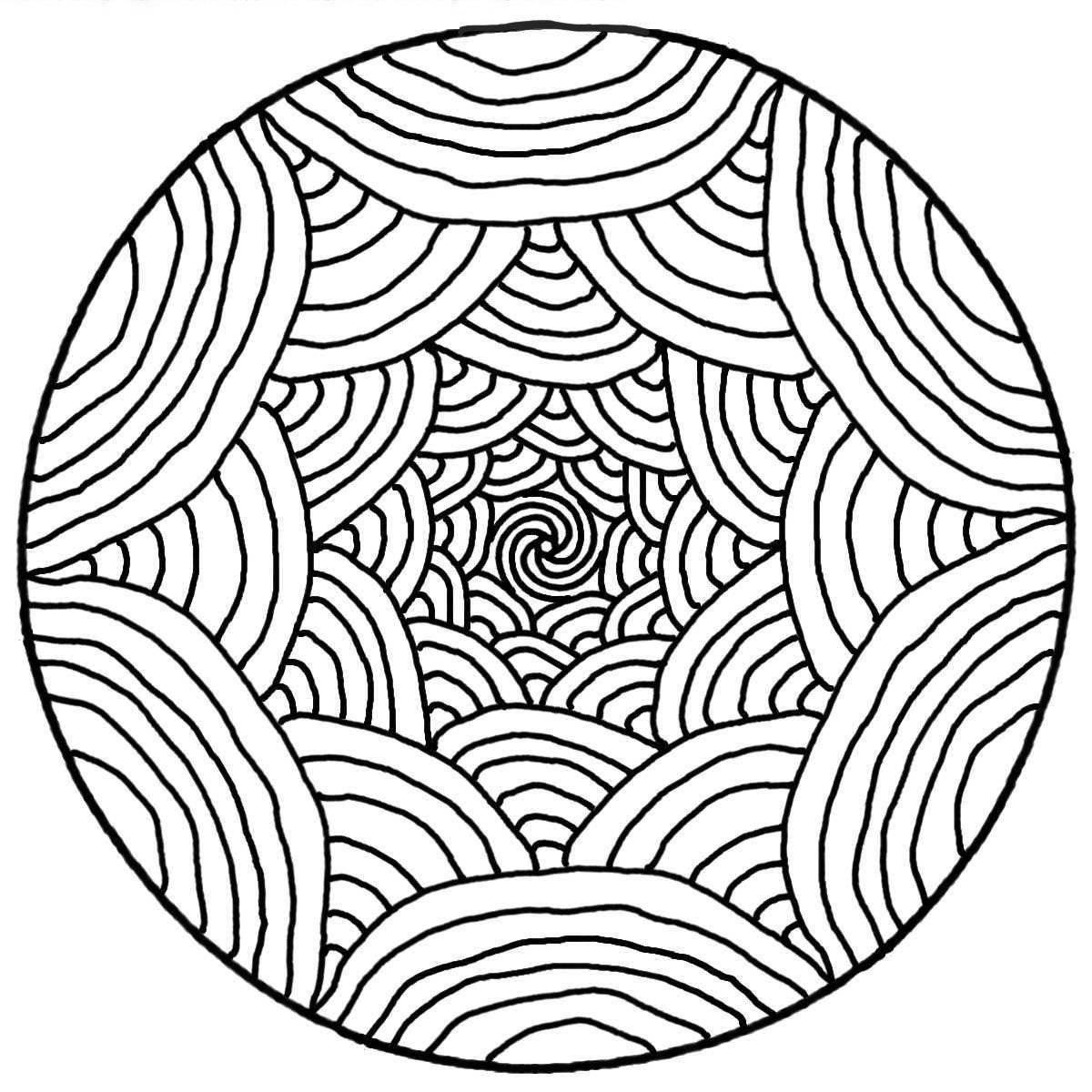 Creative circle coloring