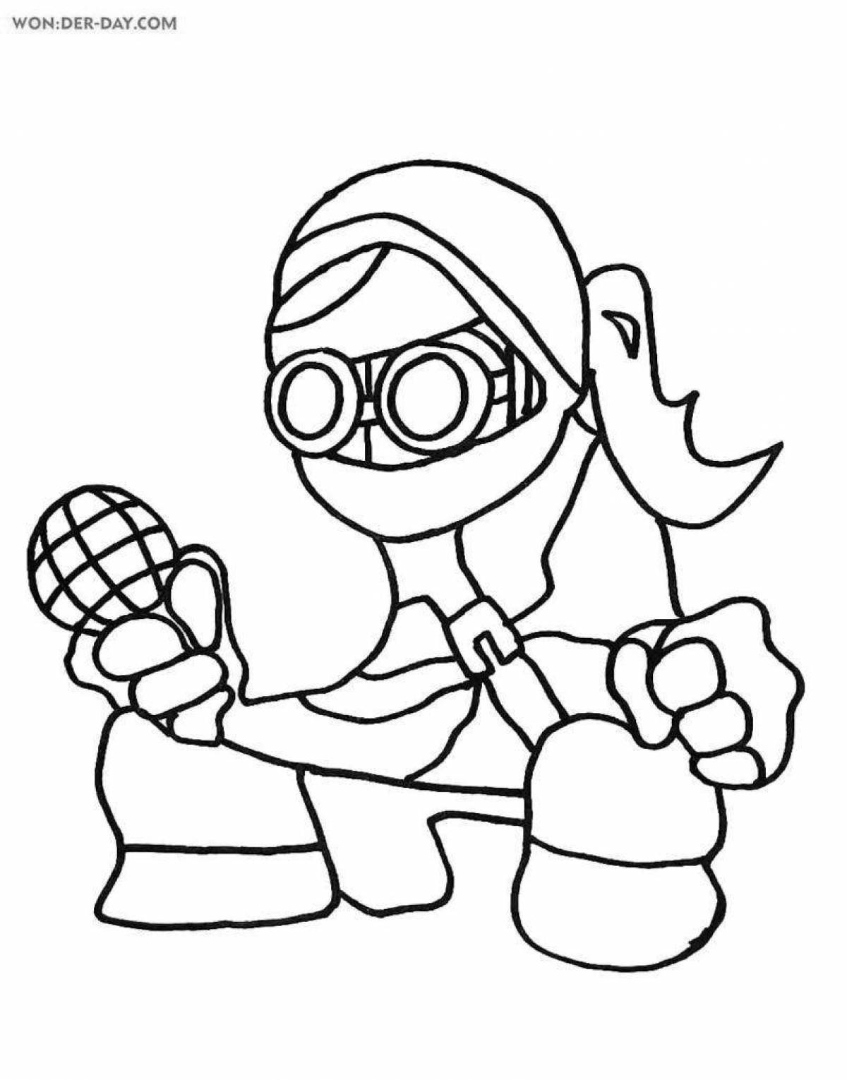 Dynamic madness combat coloring page