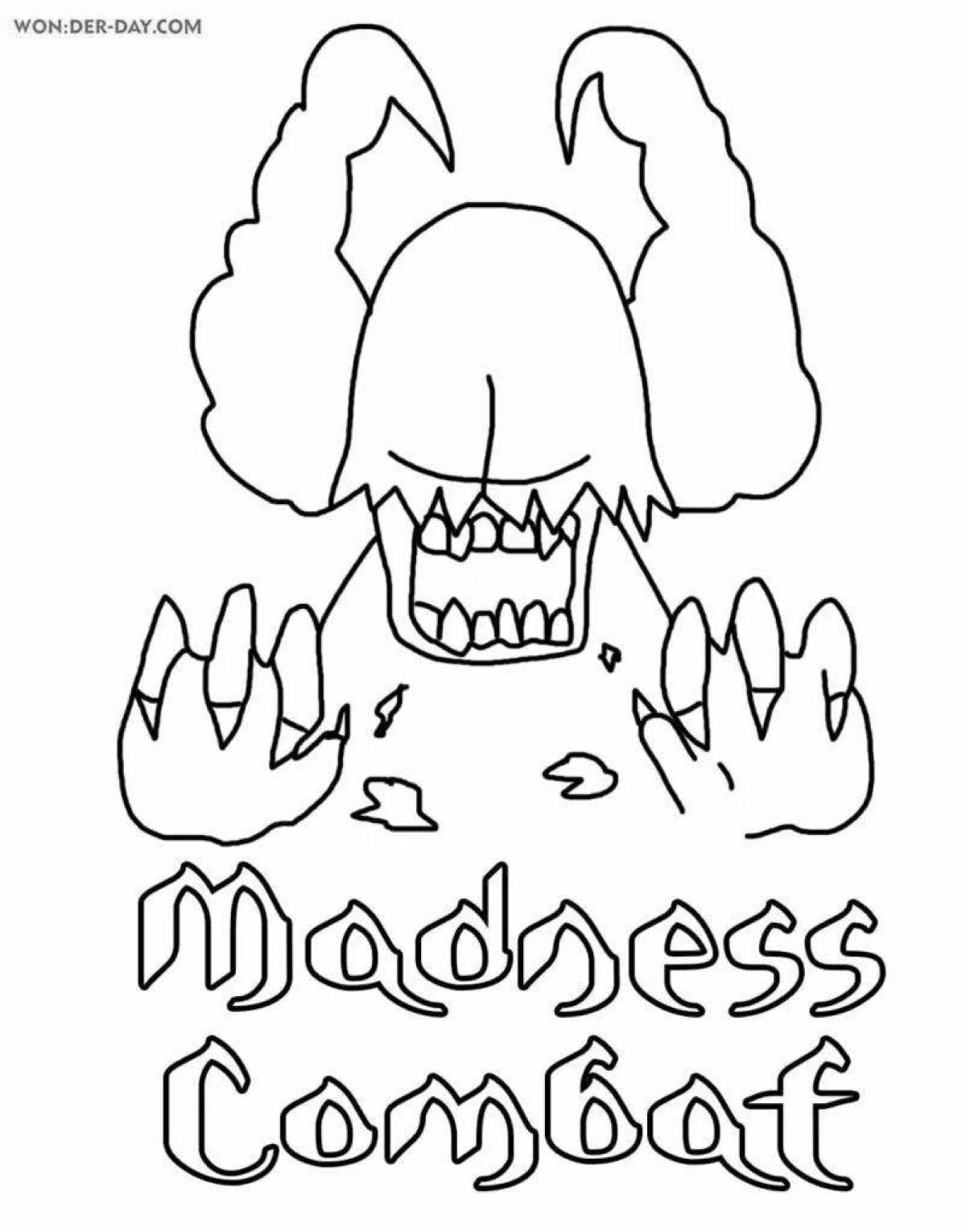 Magic madness coloring page