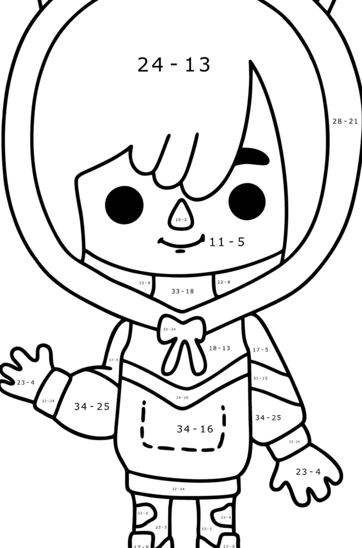 Excellent current moka coloring page