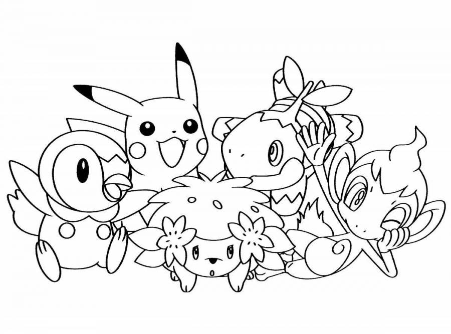 Coloring Pages Anime pokemon (29 pcs) download or print for free 25758