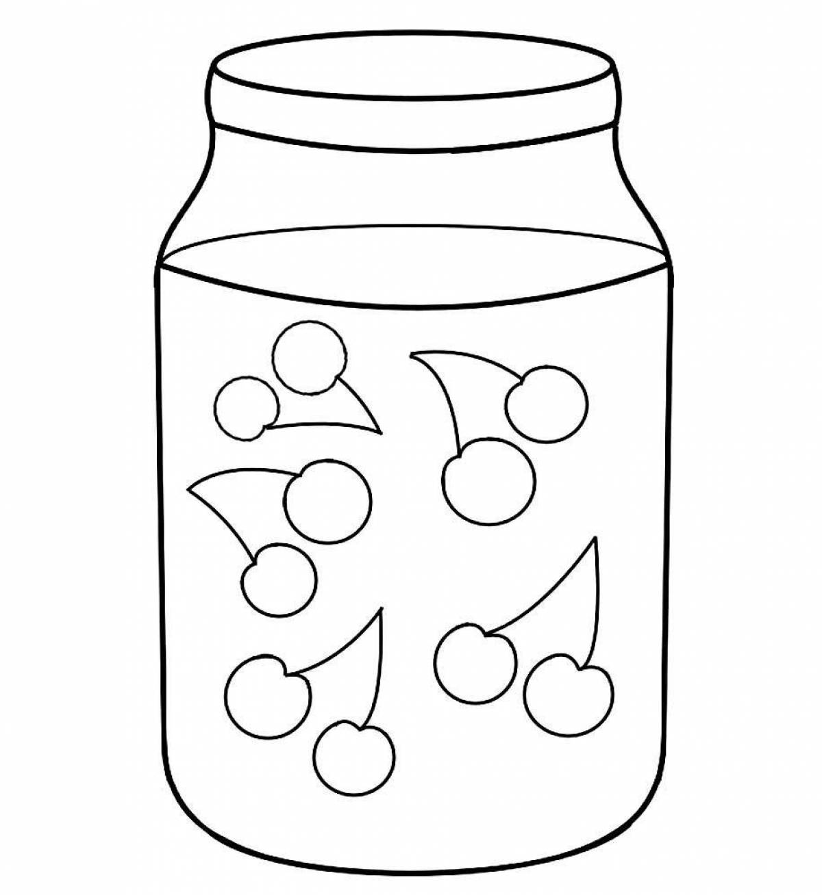 Раскраска компот. Банка раскраска. Банка раскраска для малышей. Шаблон банки для рисования. Банка с вареньем раскраска для детей.