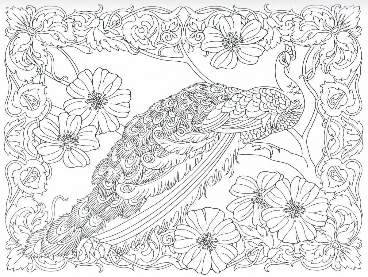 Intriguing and challenging coloring book