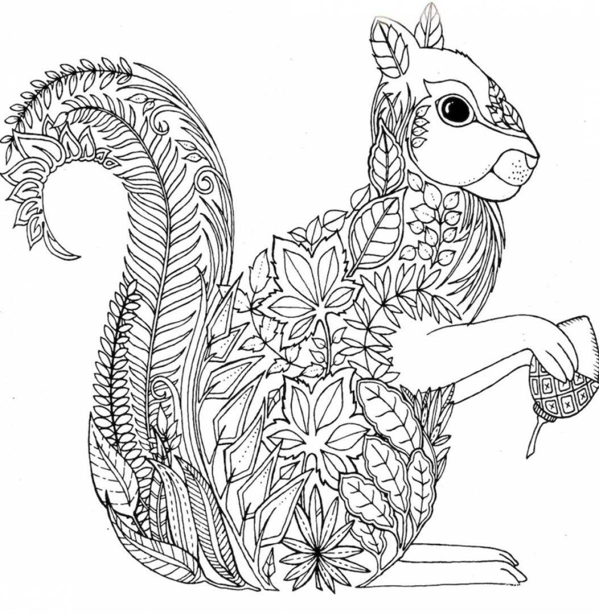 Greatly intricate coloring book