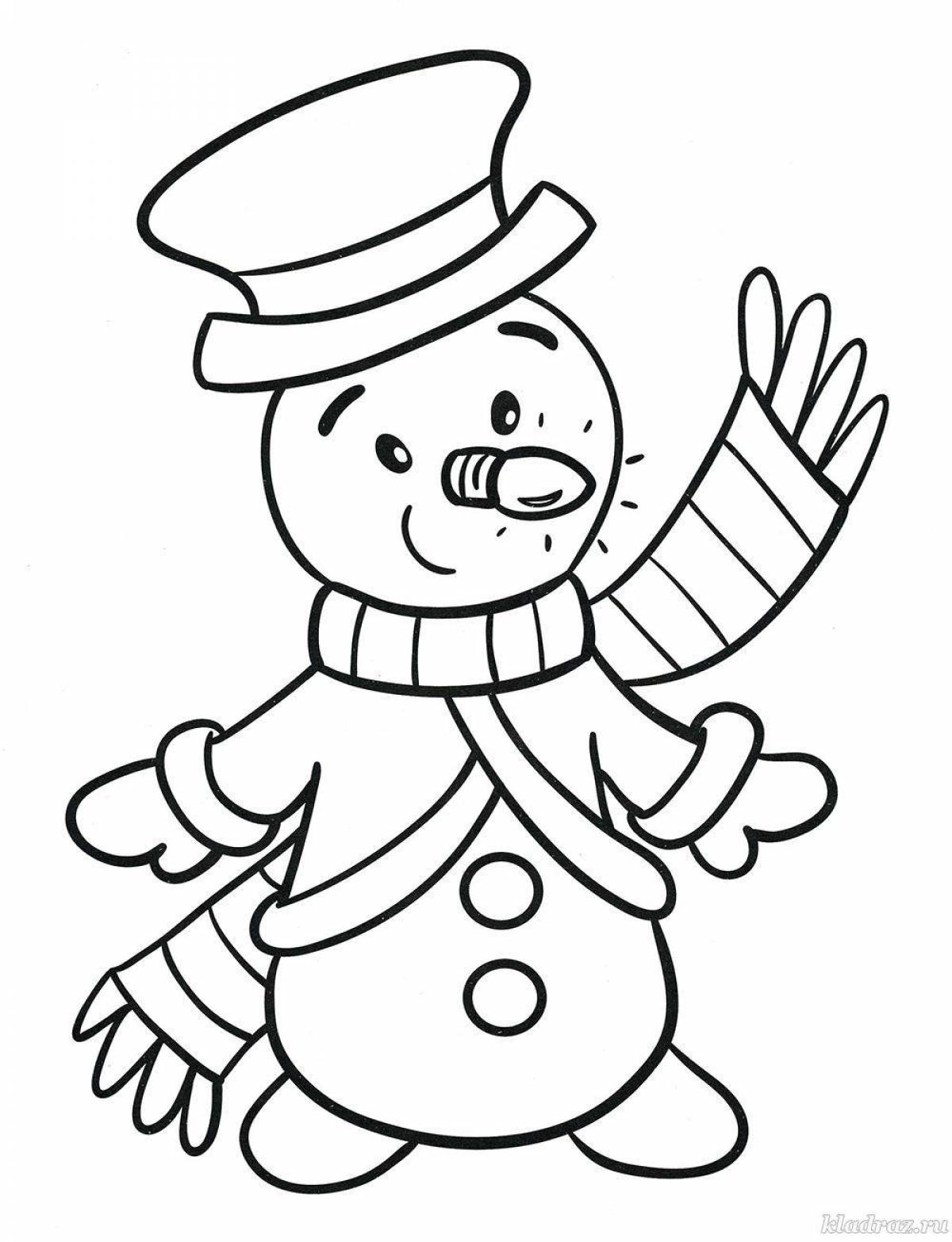 Снеговик для детей 3 4 лет #3