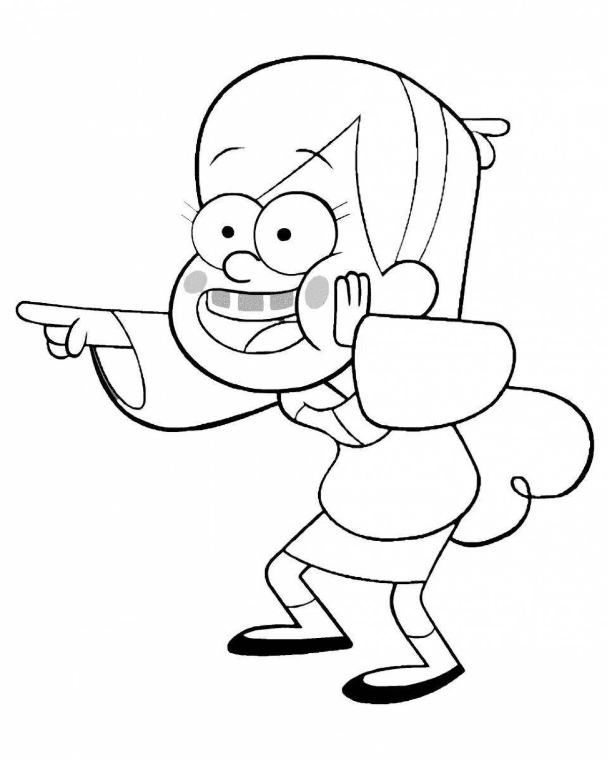 Mabel glitter coloring book