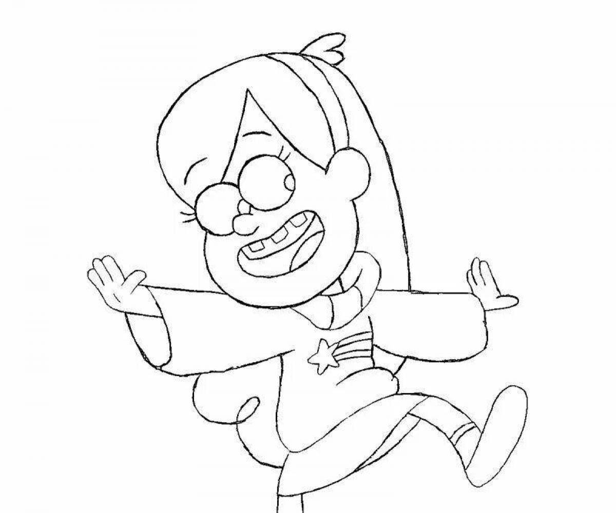 Sunny mabel coloring page