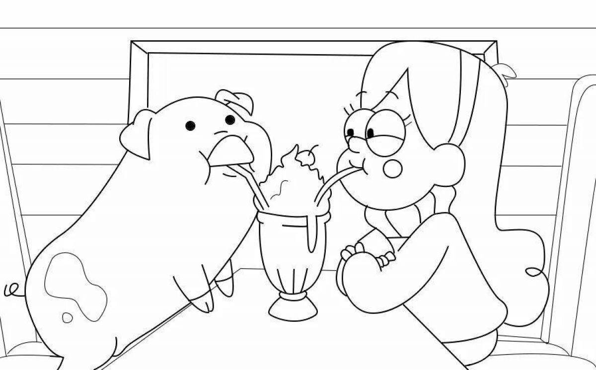 Charming mabel coloring book