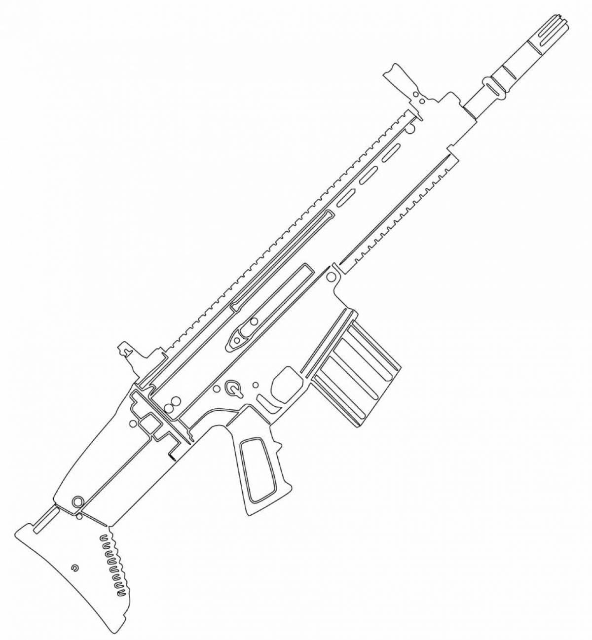 Majestic weapon coloring page