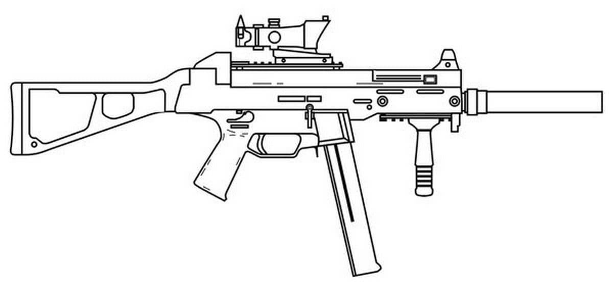 Fascinating Weapon Coloring Page