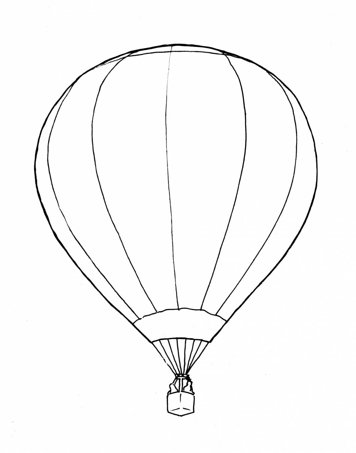 Great balloon coloring page