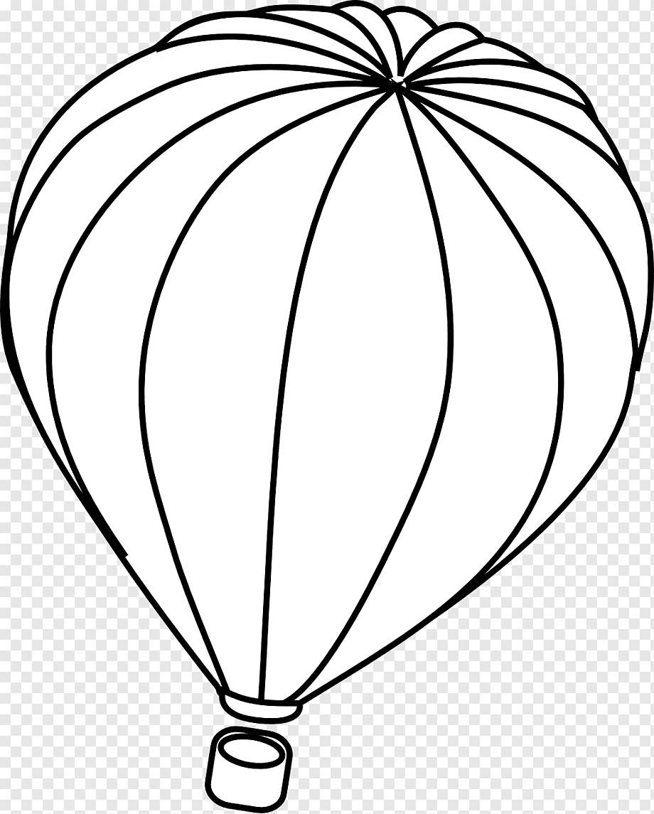 Анимированная страница раскраски с воздушными шарами